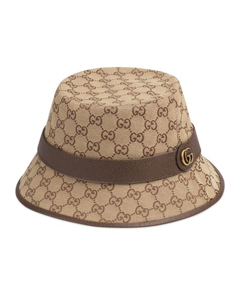 gucci gg canvas bucket hat|Gucci military hat.